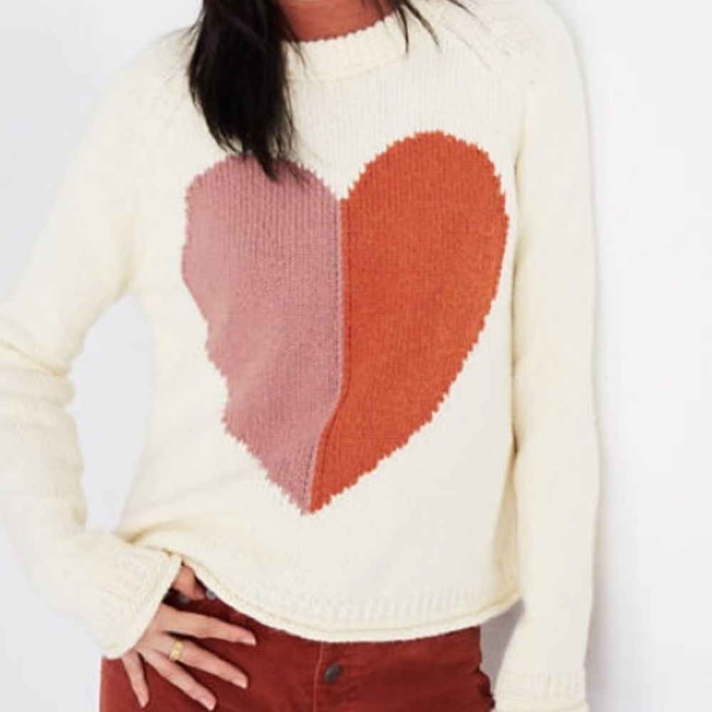 Madewell Heart Sweater